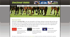 Desktop Screenshot of decimal-odds.com